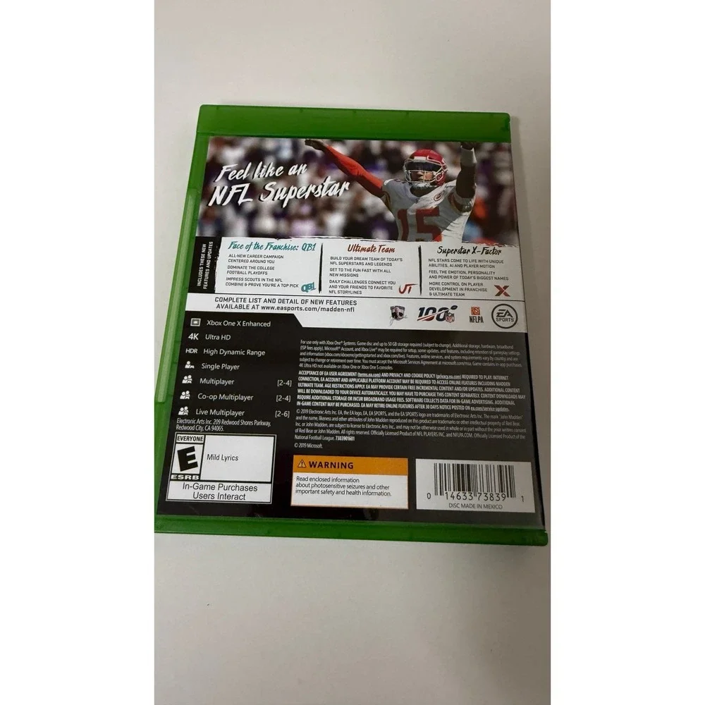 Xbox One‎ Madden NFL 20 video game